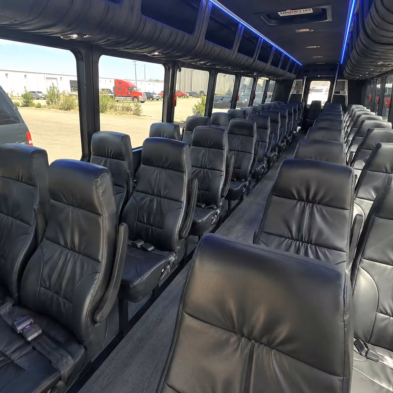 35 passenger minibus interior