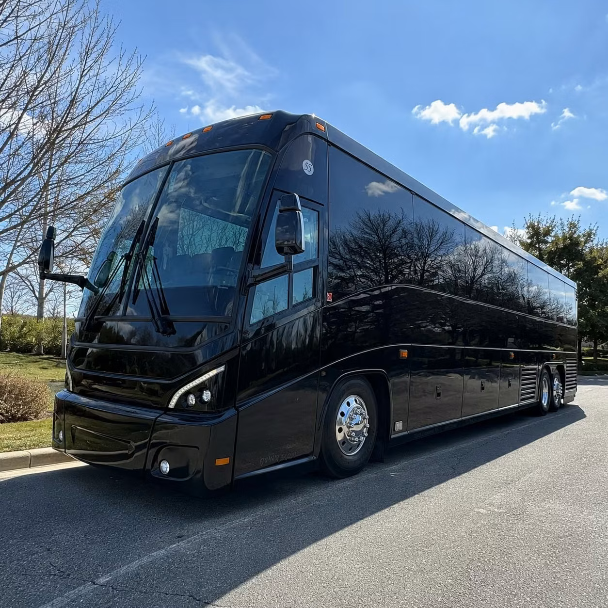charter bus shuttles for ellington field joint reserve base personnel in houston