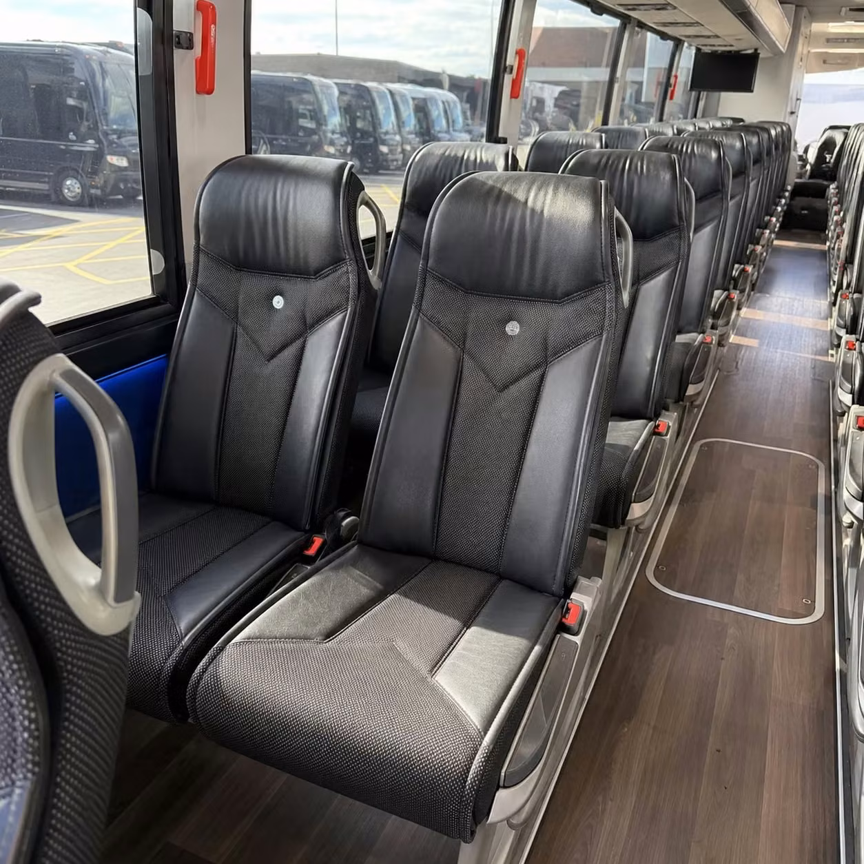 houston charter bus rental inside